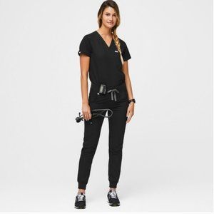 Figs Technical Collection Zamora Black Jogger Pants Size M